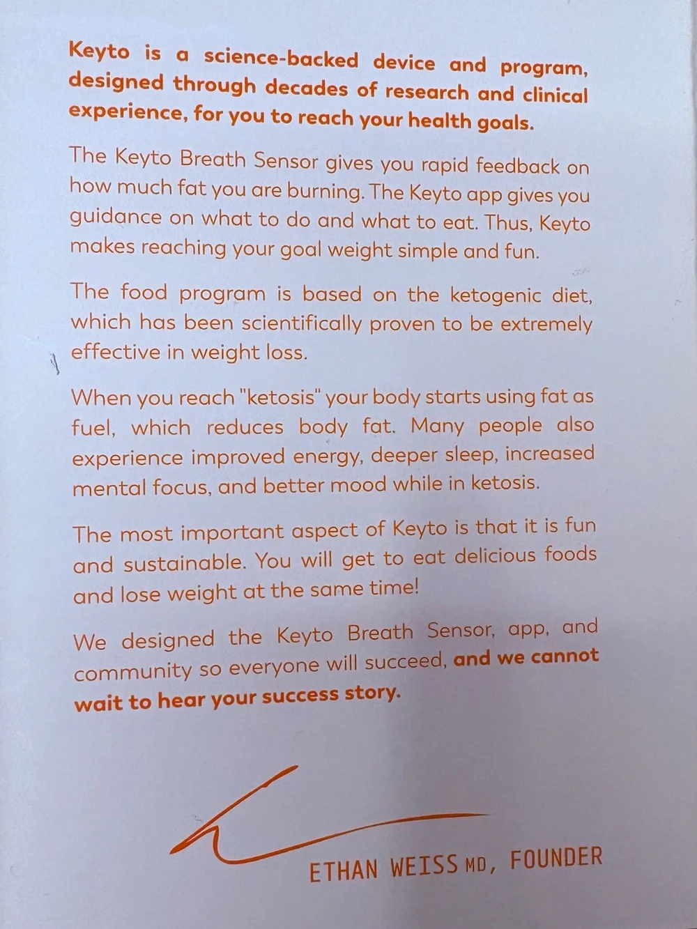 KEYTO: Breath Sensor for Ketosis & Weight Loss